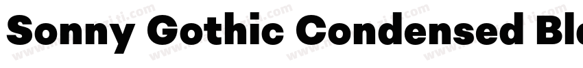 Sonny Gothic Condensed Black字体转换